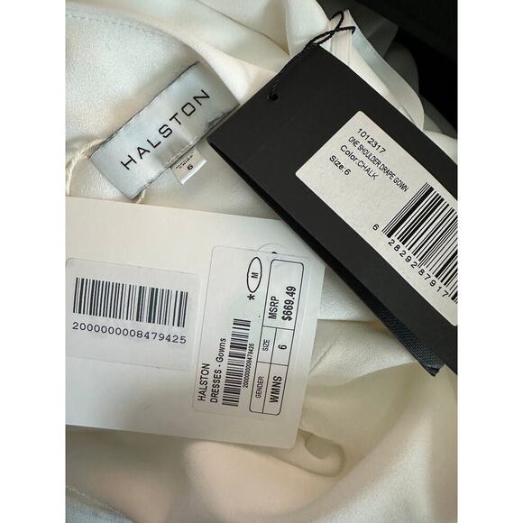 Halston | One Shoulder Drape Gown - Picture 7 of 7